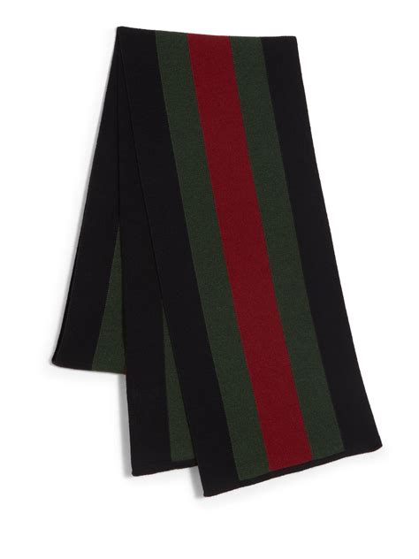 gucci knit signature web scarf